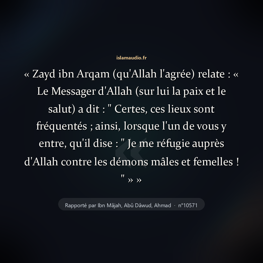 Aperçu du hadith