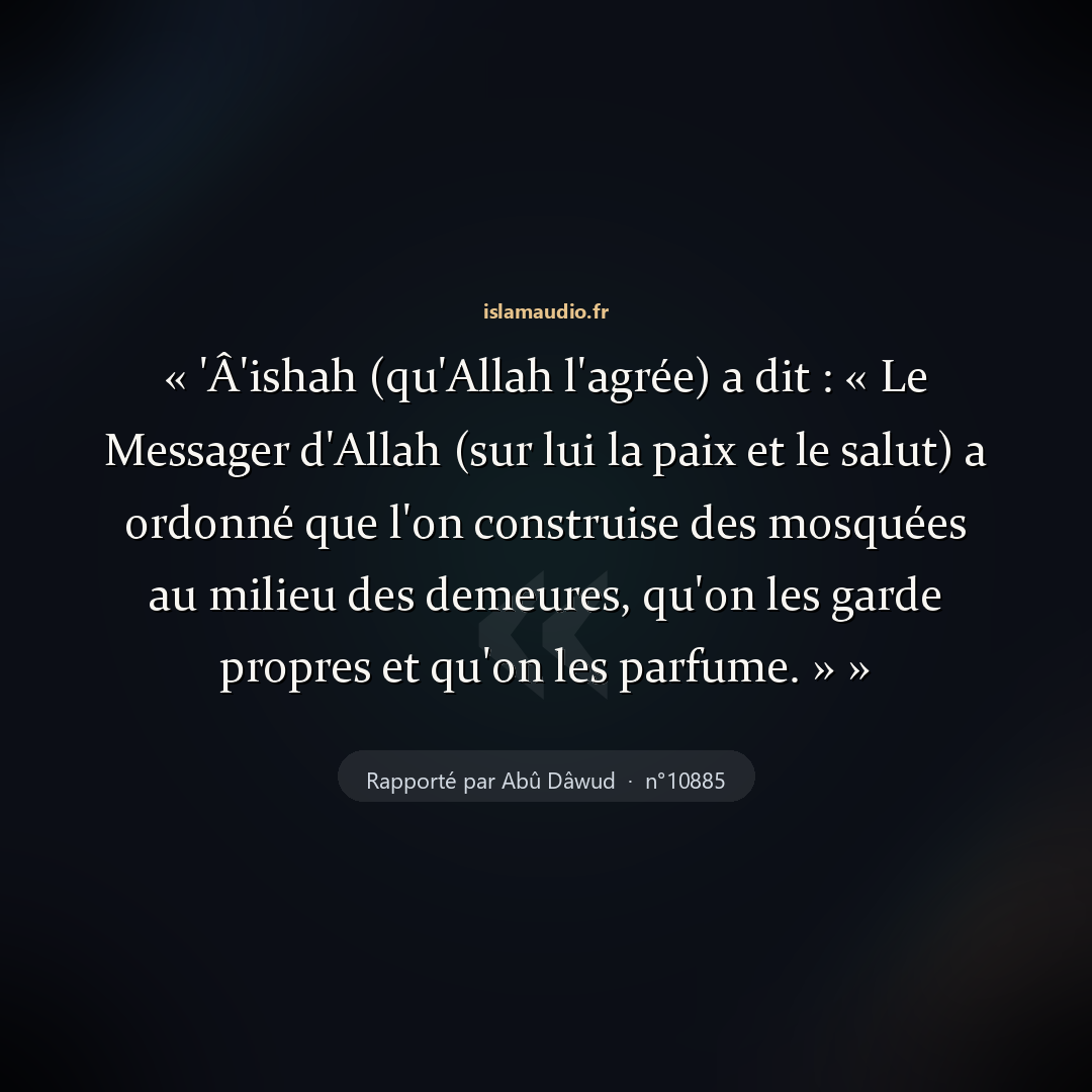 Aperçu du hadith