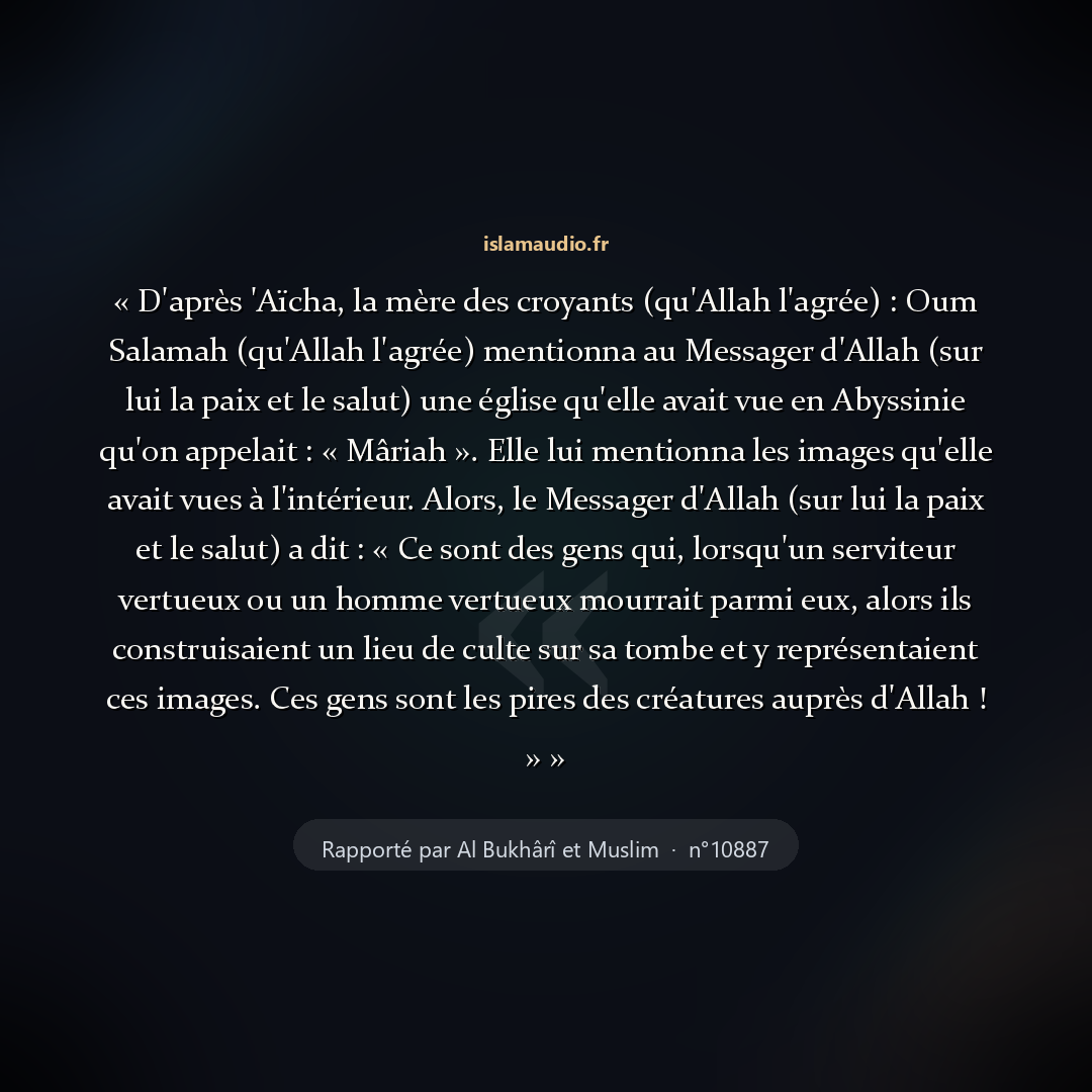 Aperçu du hadith