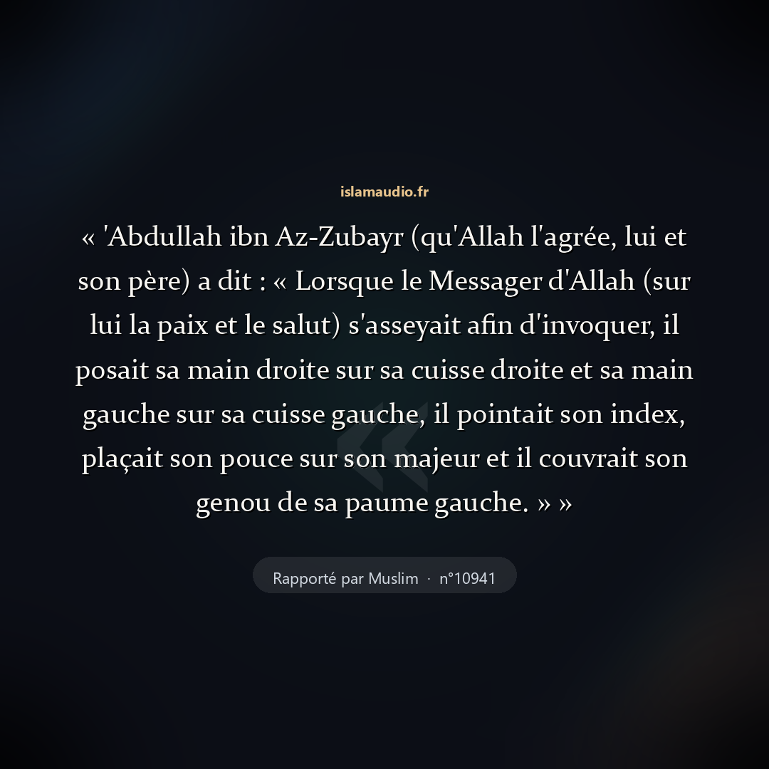 Aperçu du hadith