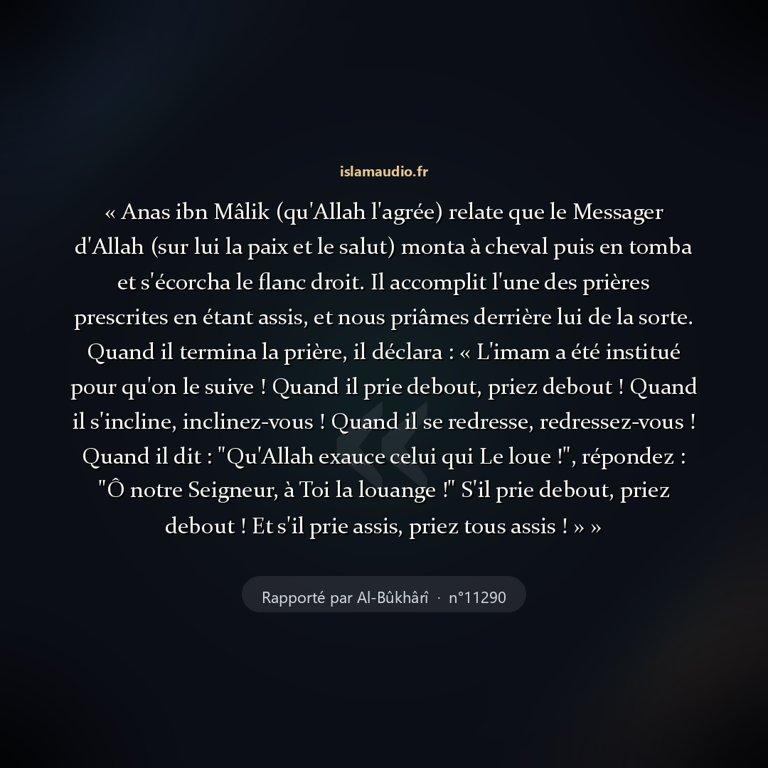 Aperçu du hadith