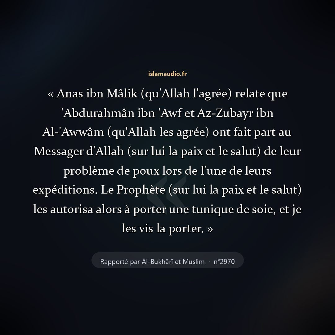 Aperçu du hadith