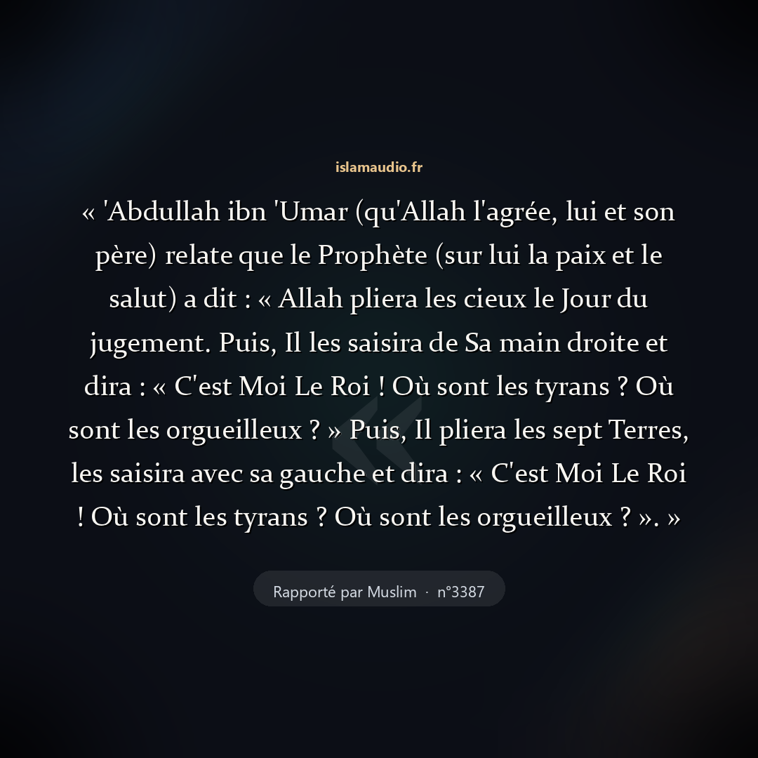 Aperçu du hadith