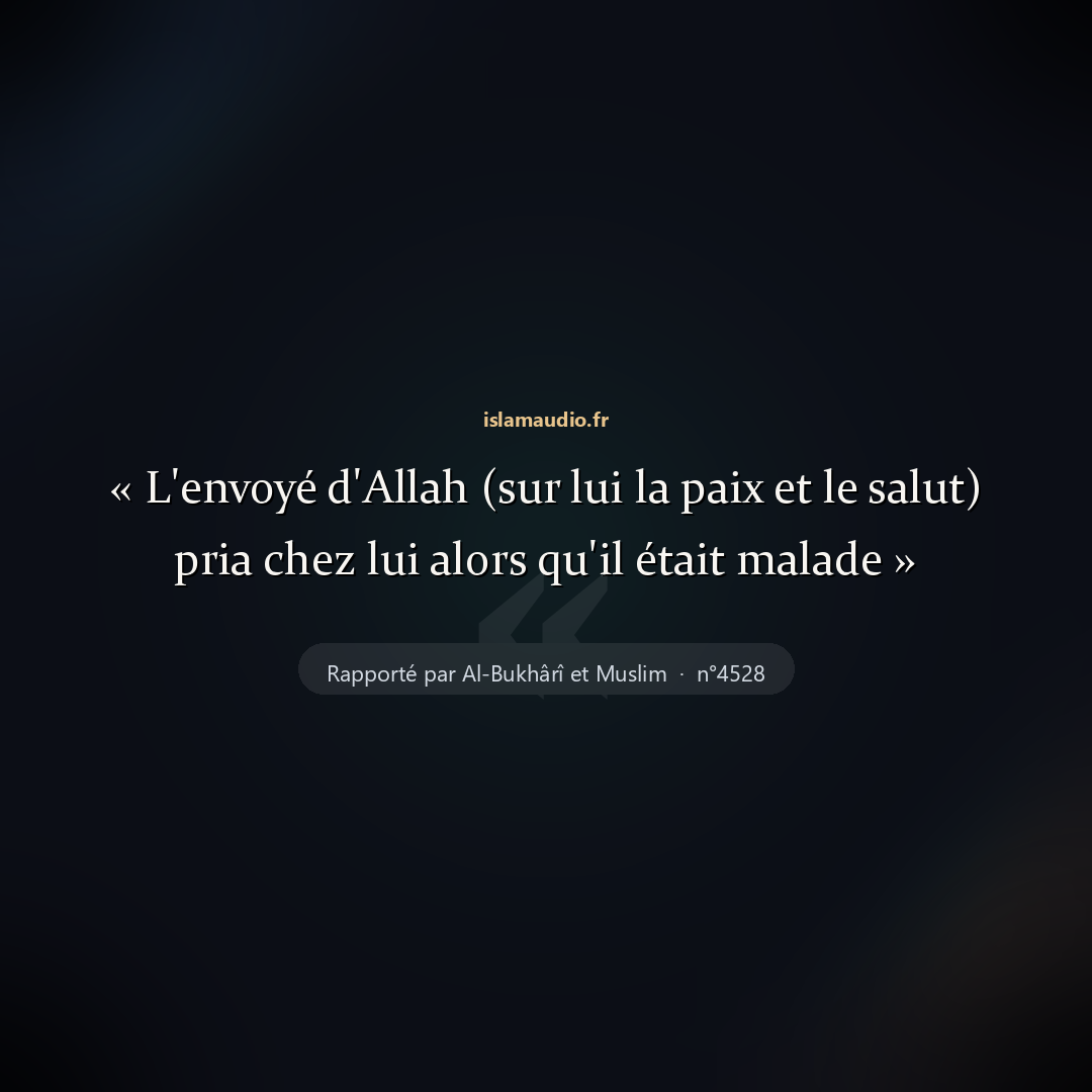 Aperçu du hadith