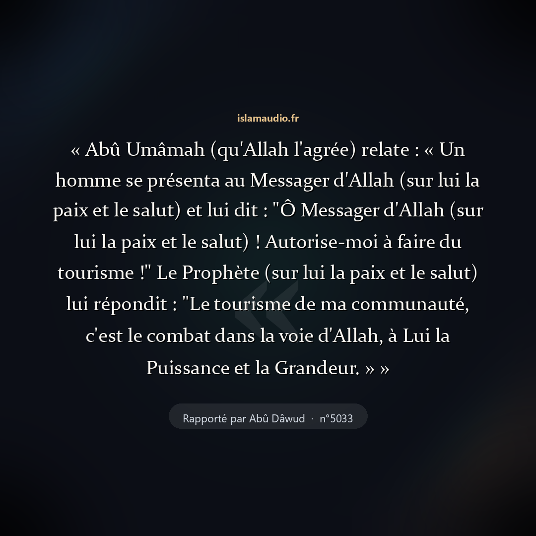 Aperçu du hadith