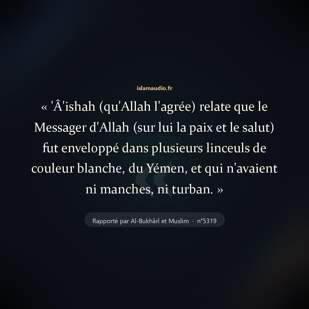 Aperçu du hadith