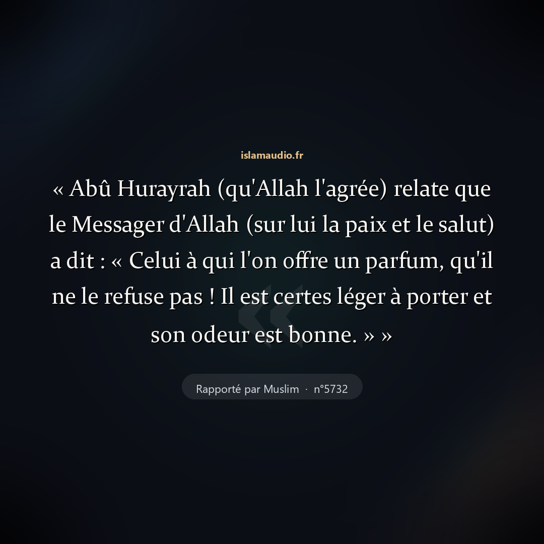 Aperçu du hadith
