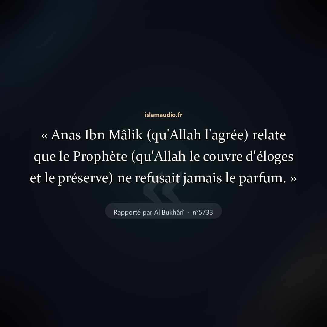Aperçu du hadith