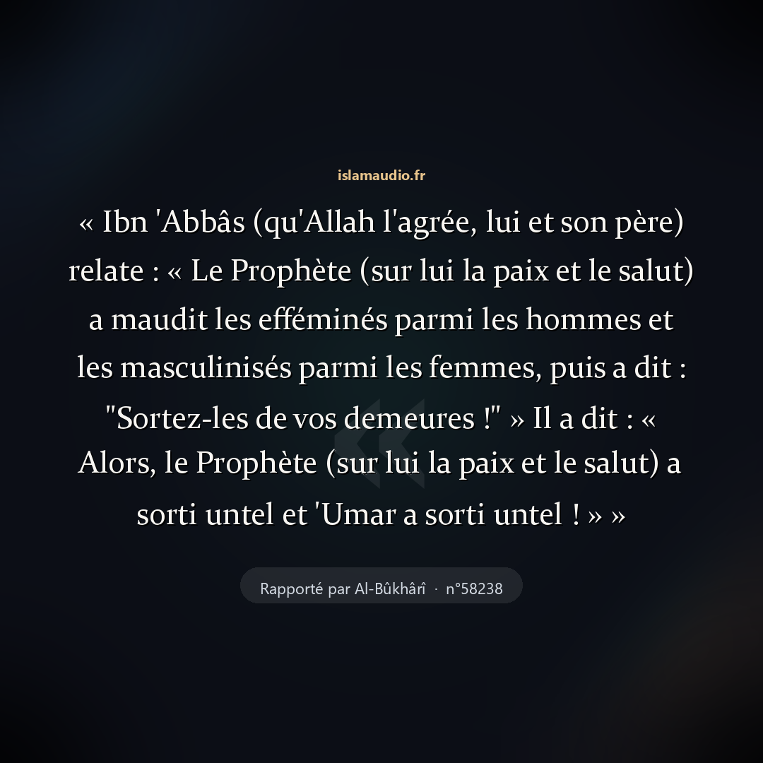Aperçu du hadith