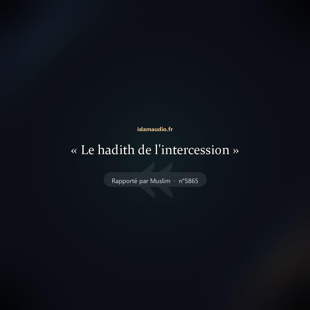 Aperçu du hadith