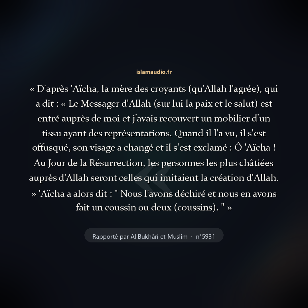 Aperçu du hadith