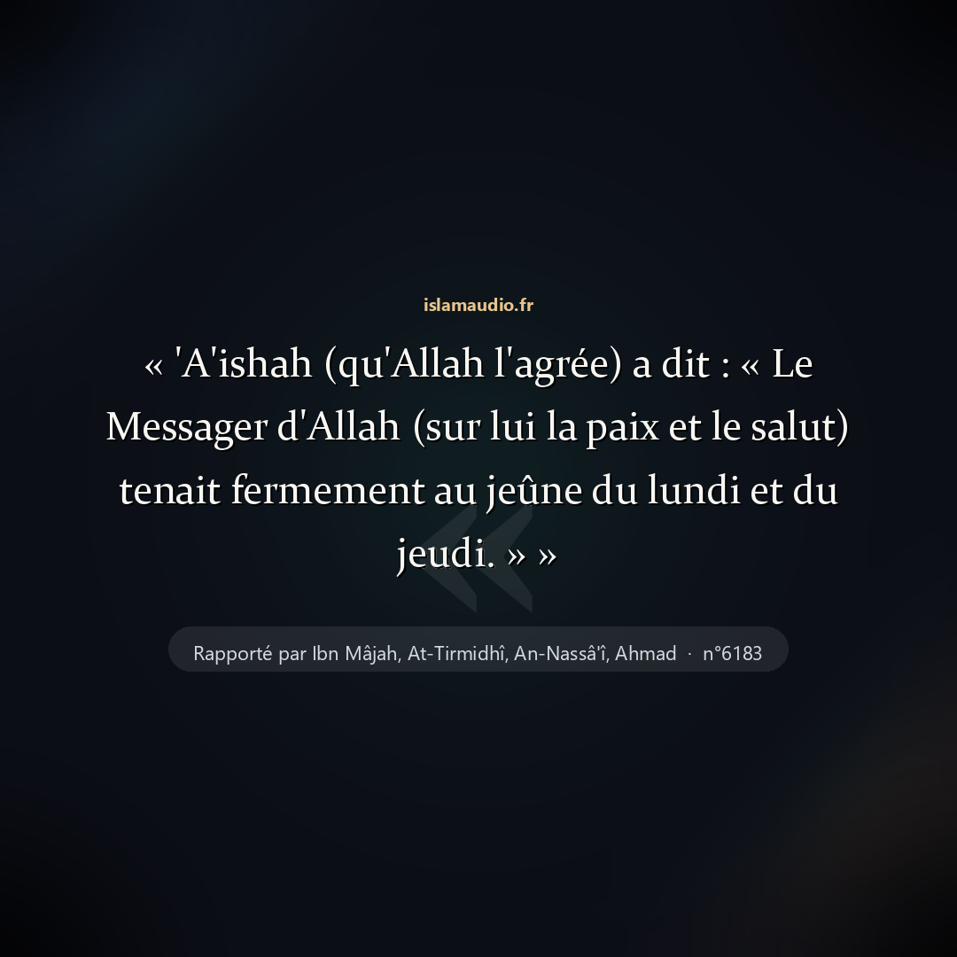 Aperçu du hadith