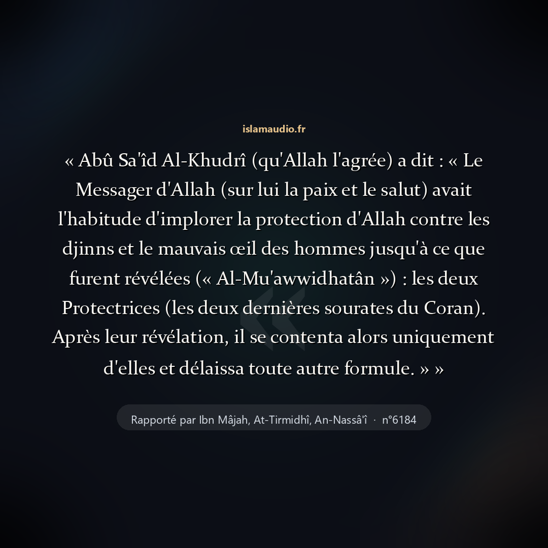 Aperçu du hadith