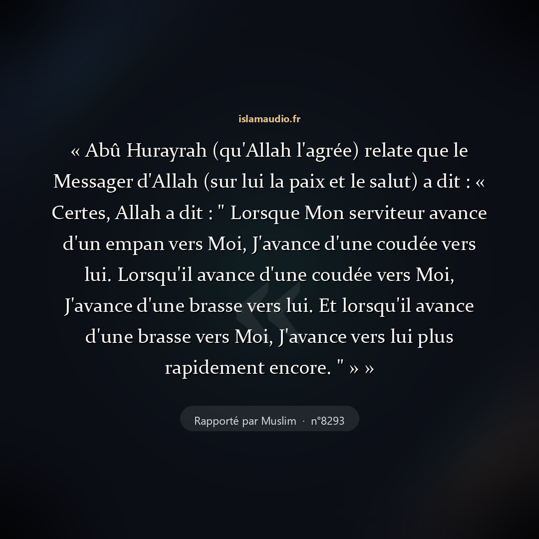 Aperçu du hadith
