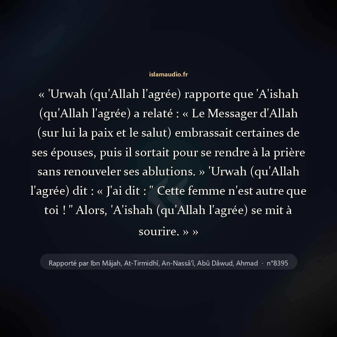 Aperçu du hadith