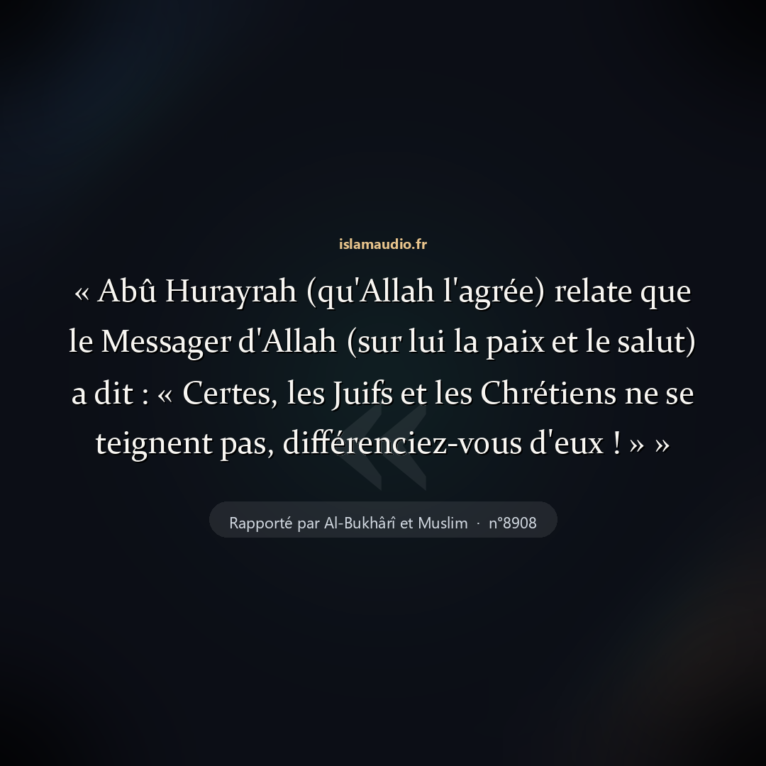 Aperçu du hadith