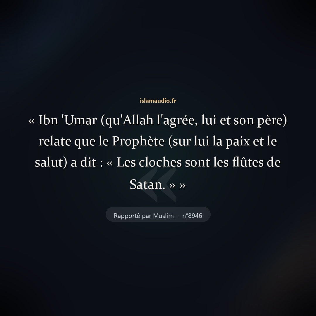 Aperçu du hadith